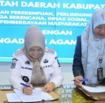 Bupati Sinjai Tandatangani Nota Kesepakatan dengan Pengadilan Agama Sinjai