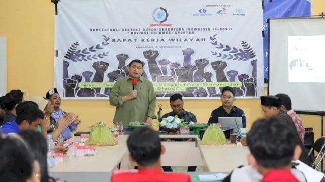 Munafri Ajak Buruh, Bangun Sinergi Lewat Kolaborasi Tripartit