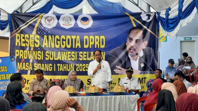 Anggota DPRD Provinsi Sulawesi Selatan, Mahmud La Kaiya (Malaka), melaksanakan Reses masa sidang pertama Tahun 2025/2026.