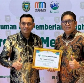 Parepare Raih Penghargaan UI Green City Metric 2025