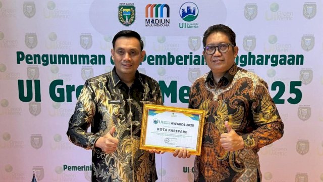 Parepare Raih Penghargaan UI Green City Metric 2025