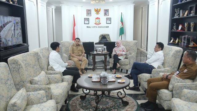 Silaturahmi dengan Wali Kota, Fraksi PDIP DPRD Makassar Siap Kawal Pemerintahan Appi-Aliyah