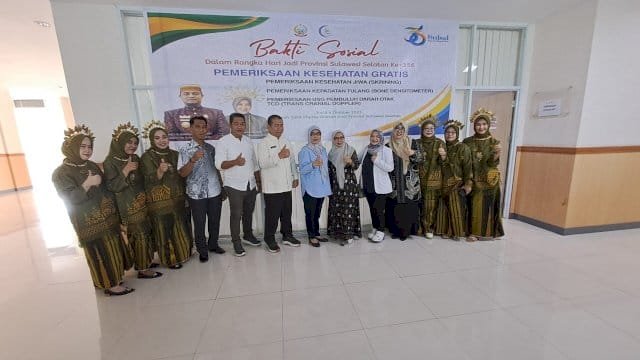 Rumah Sakit Khusus Daerah (RSKD) Dadi menggelar bakti sosial kesehatan dalam rangka memperingati Hari Ulang Tahun ke-356 Provinsi Sulawesi Selatan.