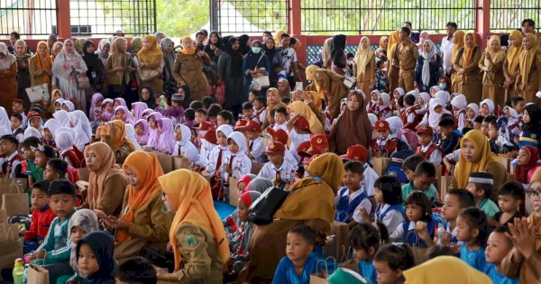 Sinergi Pemerintah dan Swasta, PT Malindo Berkontribusi Dukung Ketahanan Gizi Anak Pinrang