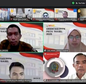 6.728 PPPK Ikuti Orientasi Melalui Distance Learning, BPSDM Sulsel Perkuat Nilai ASN BerAKHLAK