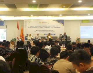 Perkuat Sinergi Penegakan Hukum Pemilu, Bawaslu Sulsel Gelar Rakor Sentra Gakkumdu