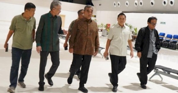 Waka DPRD Sulsel Yasir Machmud Sambut dan Dampingi Ketua MPR RI Ahmad Muzani di Makassar