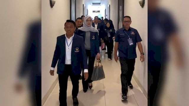 Ketua DPRD Makassar saat menghadiri Bimtek Partai NasDem.