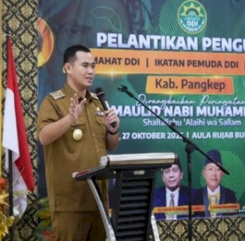 Bupati Pangkep Yusran Lalogau Dukung Penguatan DDI, Hadiri Pelantikan Pengurus Tiga Badan Otonom 2025&ndash;2030