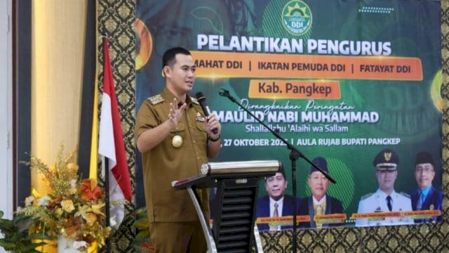 Bupati Pangkep Yusran Lalogau Dukung Penguatan DDI, Hadiri Pelantikan Pengurus Tiga Badan Otonom 2025&ndash;2030