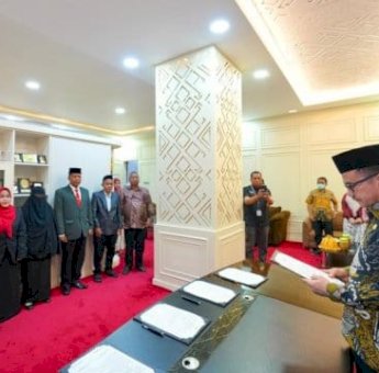 Sekda Jufri Rahman Lantik 4 Fungsional Ahli Utama Lingkup Pemprov Sulsel