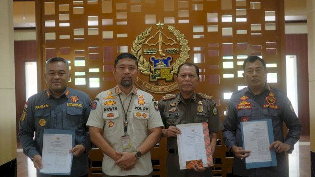 Satpol PP Pemprov Sulsel Teken MoU Penangan Kebakaran Perbatasan dengan Daerah