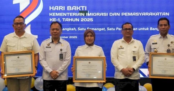 Makassar Raih Penghargaan Kemenimipas, Tegaskan Komitmen Pembinaan Warga Binaan