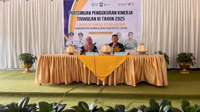 Pemkab Pangkep Tingkatkan Kinerja Dinkes melalui Evaluasi Triwulan III 2025