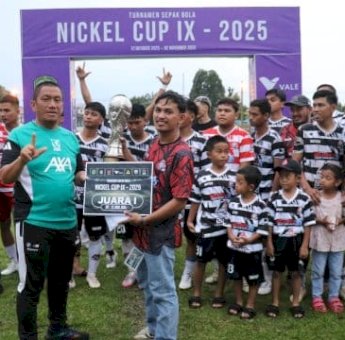 Bupati Lutim Tutup Nickel Cup IX 2025, Budiro FC Pertahankan Gelar Juara