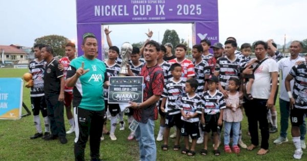 Bupati Lutim Tutup Nickel Cup IX 2025, Budiro FC Pertahankan Gelar Juara