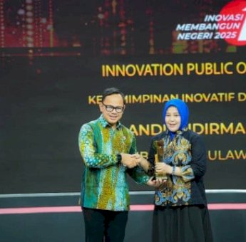 Diterima Wagub Fatmawati, Andi Sudirman Raih Penghargaan Pemimpin Inovatif dan Transformatif