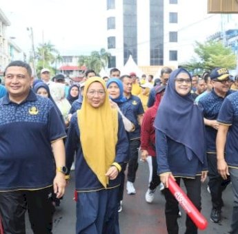 Semangat Kebersamaan Warnai HUT Makassar ke-418: ASN dan Warga Menyatu di Pantai Losari