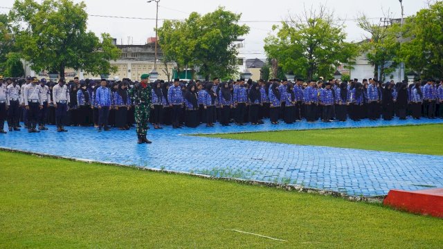 Hari Pahlawan 2025, Pemkab Pinrang Kobarkan Semangat Perjuangan di Tengah Guyuran Hujan