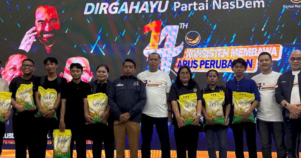 Moment Hut ke-14 NasDem, Syaharuddin Alrif Tegaskan Konsistensi-Target Pertahankan Kemenangan di Sulsel