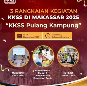 Spirit &ldquo;Pulang Kampung&rdquo; Satukan Warga KKSS dalam Mukernas dan HUT ke-49 di Makassar