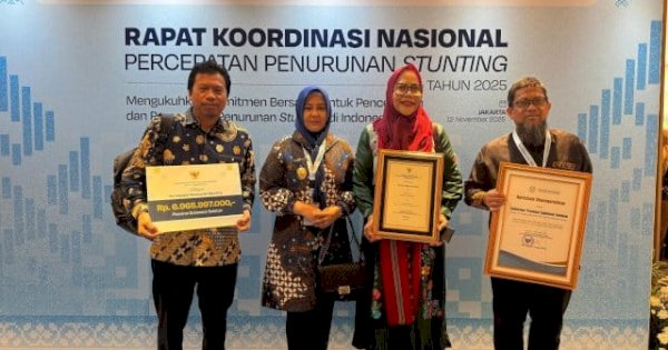 Duet Andi Sudirman-Fatmawati Bawa Sulsel Peringkat Kedua Nasional Penurunan Stunting