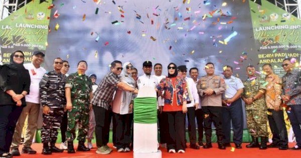 Gubernur-Wagub Sulsel Resmi Luncurkan Program Mandiri Benih Padi Andalan 2025