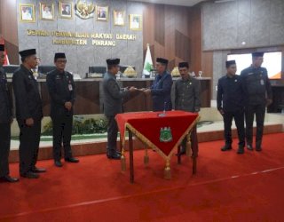 Paripurna DPRD Pinrang Sahkan Dua Ranperda Demi Layanan Publik Lebih Inklusif dan Transparan