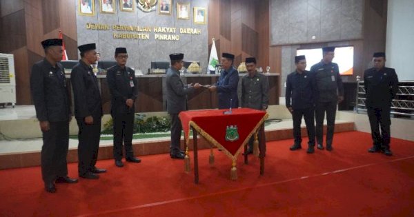 Paripurna DPRD Pinrang Sahkan Dua Ranperda Demi Layanan Publik Lebih Inklusif dan Transparan
