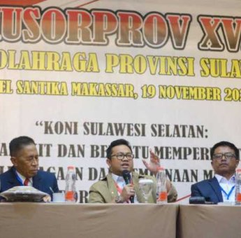 Darmawangsyah Muin Resmi Pimpin KONI Sulsel, Usung Misi Bangkitkan Prestasi Menuju PON 2028