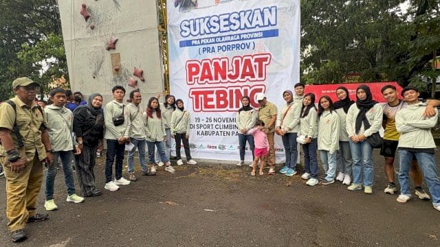Atlet panjat tebing Makassar.