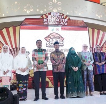 Wakili Kota Makassar Melinda Aksa Hadiri Expo Kreatif, Wadah Pelaku Usaha Perkenalkan Produk Andalan