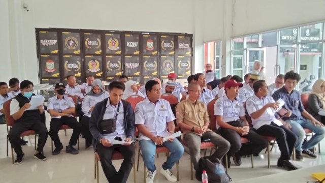 KONI Kota Makassar menggelar Rapat Koordinasi dan Konsultasi bersama Koordinator Olahraga Kecamatan (Korcam) se- Makassar.