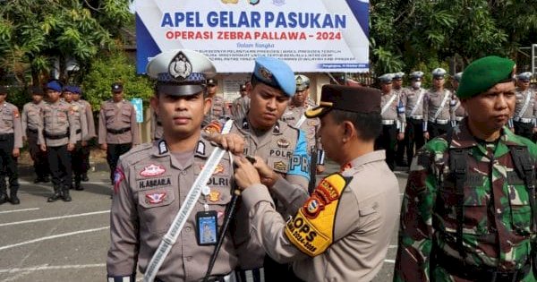 Operasi Zebra Dimulai, Polres Pangkep Fokus Tertibkan Pelanggaran Lalu Lintas