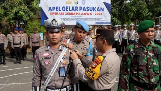 Operasi Zebra Dimulai, Polres Pangkep Fokus Tertibkan Pelanggaran Lalu Lintas