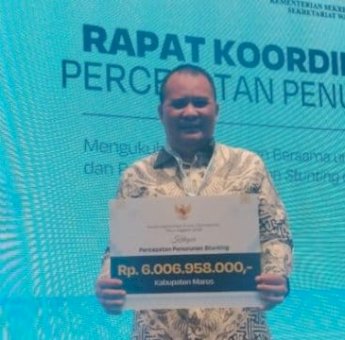 Pemkab Maros Raih Dana Insentif Fiskal Rp6 Miliar atas Prestasi Penurunan Stunting