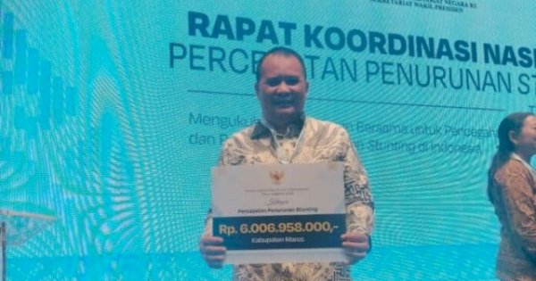 Pemkab Maros Raih Dana Insentif Fiskal Rp6 Miliar atas Prestasi Penurunan Stunting