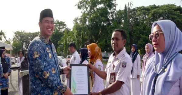 Bupati Pangkep Yusran Pimpin Upacara HKN ke-61, Tegaskan Komitmen Penguatan Layanan Kesehatan