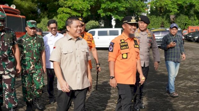 Wakil Ketua DPRD Provinsi Sulawesi Selatan Yasir Machmud, menghadiri Apel Kesiapsiagaan.