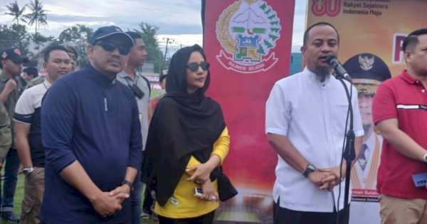 Hadiri Final Piala Gubernur Sulsel, Mahmud Apresiasi Perhatian Pemprov Terhadap Perkembangan Olahraga