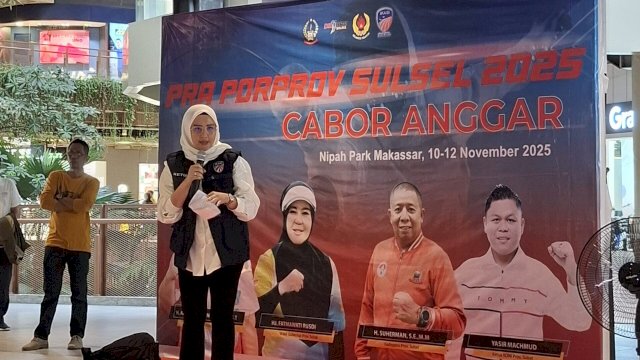 Ketua Ikatan Anggar Seluruh Indonesia (IKASI) Sulawesi Selatan, Andi Azizah Irma Wahyudiyati.