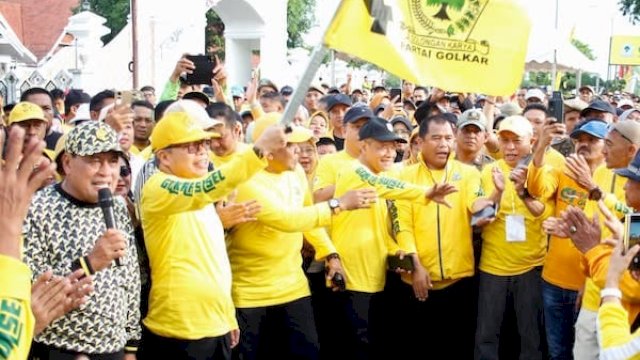 DPD I Partai Golkar Sulsel, menggelar puncak perayaan Hari Ulang Tahun ke-61 di Kabupaten Bone.
