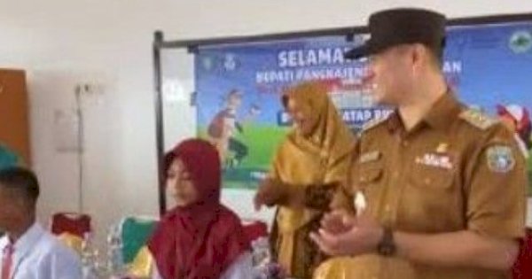 Cegah DBD, Bupati Pangkep Yusran Lalogau Ajak Sekolah Rutin Bersih-Bersih di Musim Hujan