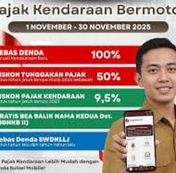 Insentif PKB Sulsel Diperpanjang: Bebas Denda 100 Persen dan Diskon hingga 50 Persen