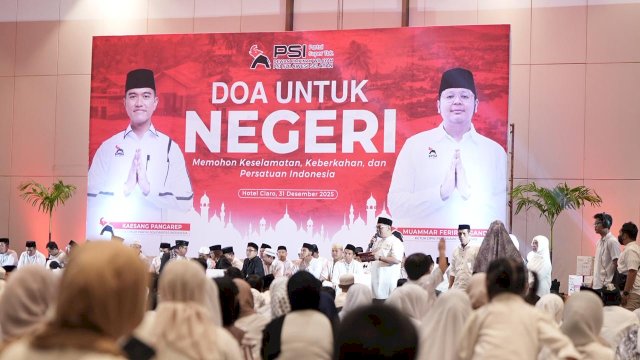 Tutup Tahun dan Sambut 2026 dengan Doa, PSI Sulsel Panjatkan Harapan untuk Negeri