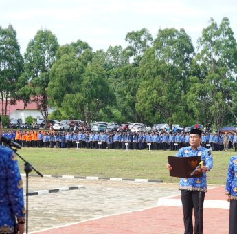 Bupati Ibas dan Wabup Puspa Pimpin Upacara HUT KORPRI Ke-54 di Luwu Timur