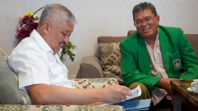 Bupati Pinrang H. A. Irwan Hamid, S.Sos menerima audiensi Dosen UMI Makassar.
