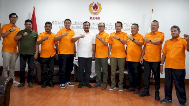 KONI Kota Makassar melakukan kunjungan kerja ke Kantor KONI Pusat