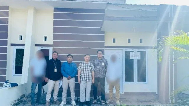 Penyitaan aset Penanggung Pajak milik PT KPS yang berlokasi di Timbuseng, Kecamatan Pattallassang, Kabupaten Gowa.