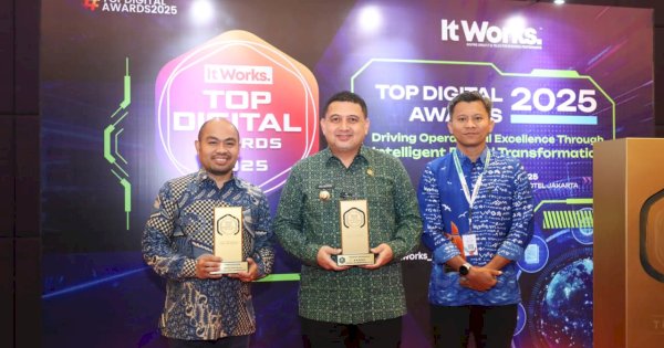 Wali Kota Munafri, Sabet Penghargaan Top Leader on Digital Implementation 2025